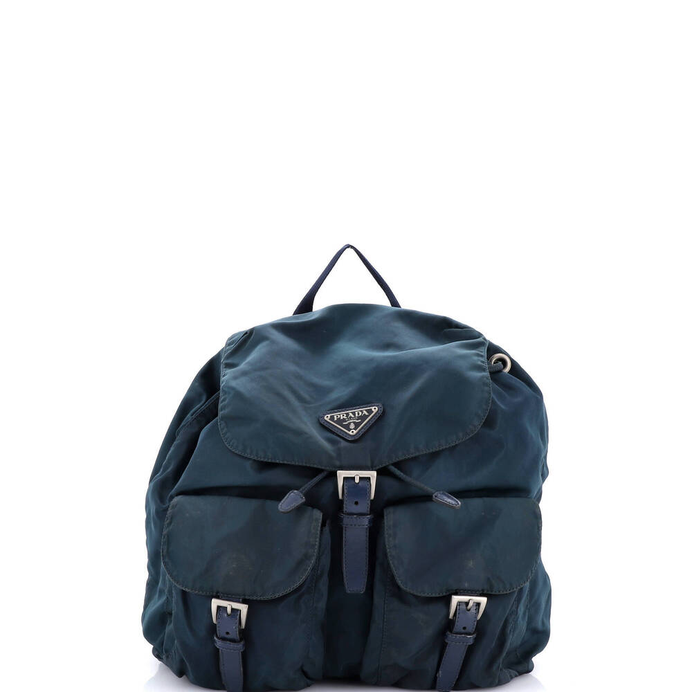 Prada Medium Double Front Pocket Backpack Tessuto - image 2